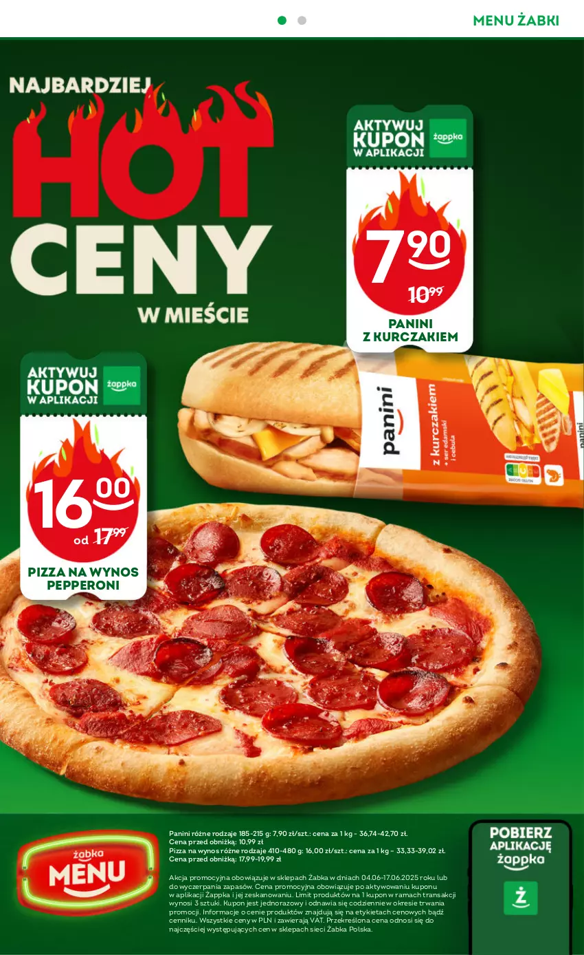 Gazetka promocyjna Żabka - ważna 04.06 do 17.06.2025 - strona 16 - produkty: Kurczak, Pizza, Rama, Tran