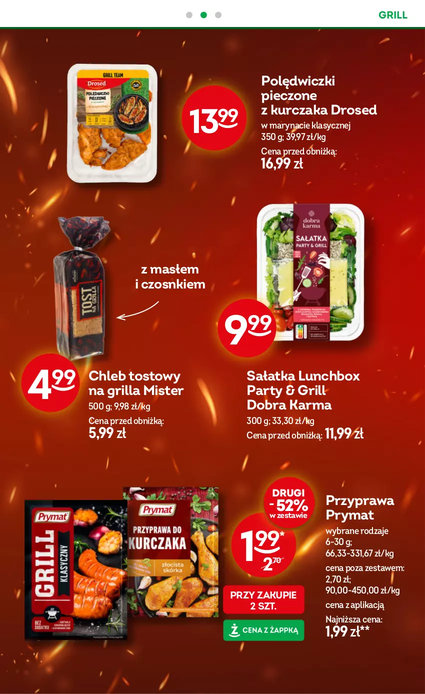 Gazetka promocyjna Żabka - ważna 04.06 do 17.06.2025 - strona 19 - produkty: Chleb, Chleb tostowy, Grill, Kurczak, Piec, Prymat, Sałat, Sałatka