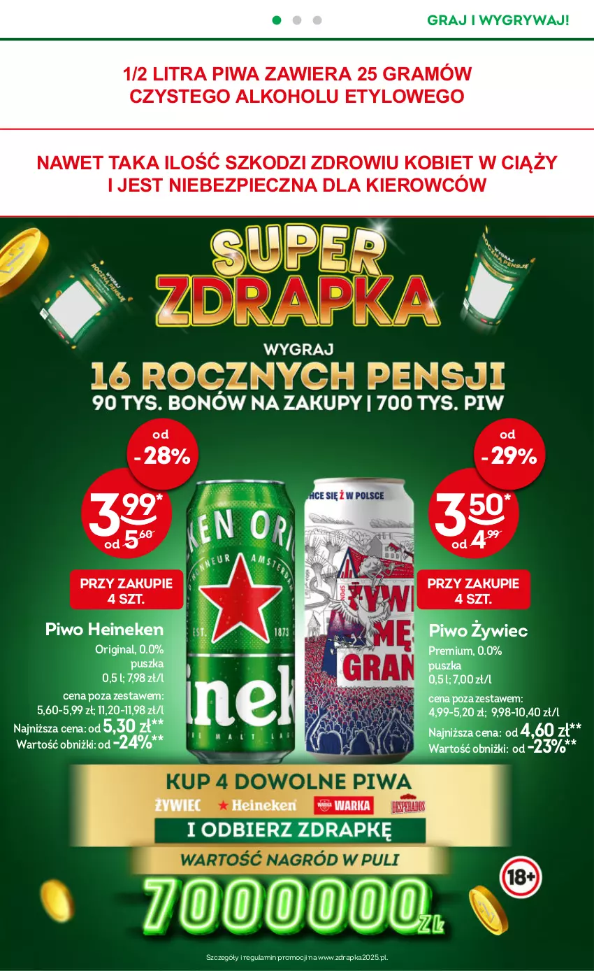 Gazetka promocyjna Żabka - ważna 04.06 do 17.06.2025 - strona 23 - produkty: Gin, Gra, Gry, Heineken, Piec, Piwa, Piwo