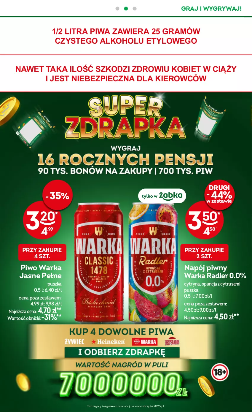 Gazetka promocyjna Żabka - ważna 04.06 do 17.06.2025 - strona 24 - produkty: Gra, Gry, Napój, Piec, Piwa, Piwo, Radler, Warka
