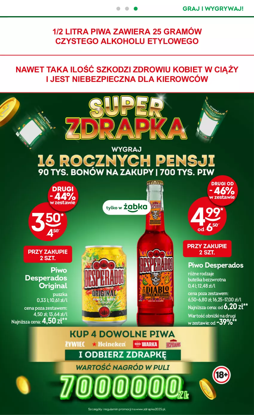 Gazetka promocyjna Żabka - ważna 04.06 do 17.06.2025 - strona 25 - produkty: Desperados, Gin, Gra, Gry, Piec, Piwa, Piwo