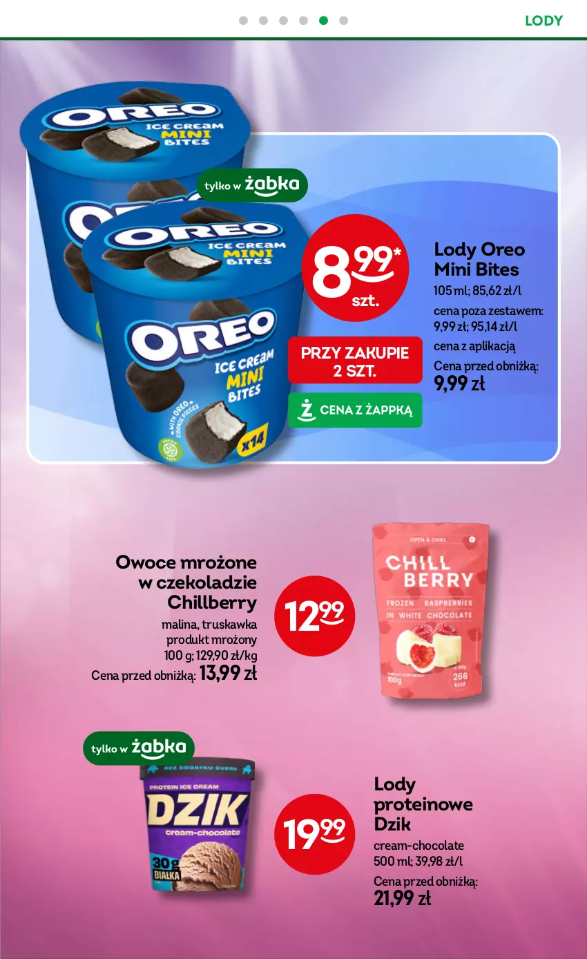 Gazetka promocyjna Żabka - ważna 04.06 do 17.06.2025 - strona 38 - produkty: Lody, Oreo, Owoce