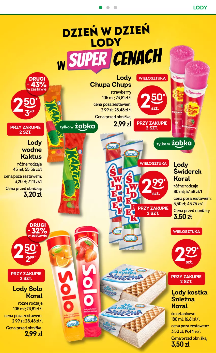 Gazetka promocyjna Żabka - ważna 04.06 do 17.06.2025 - strona 40 - produkty: Chupa Chups, Kaktus, Lody