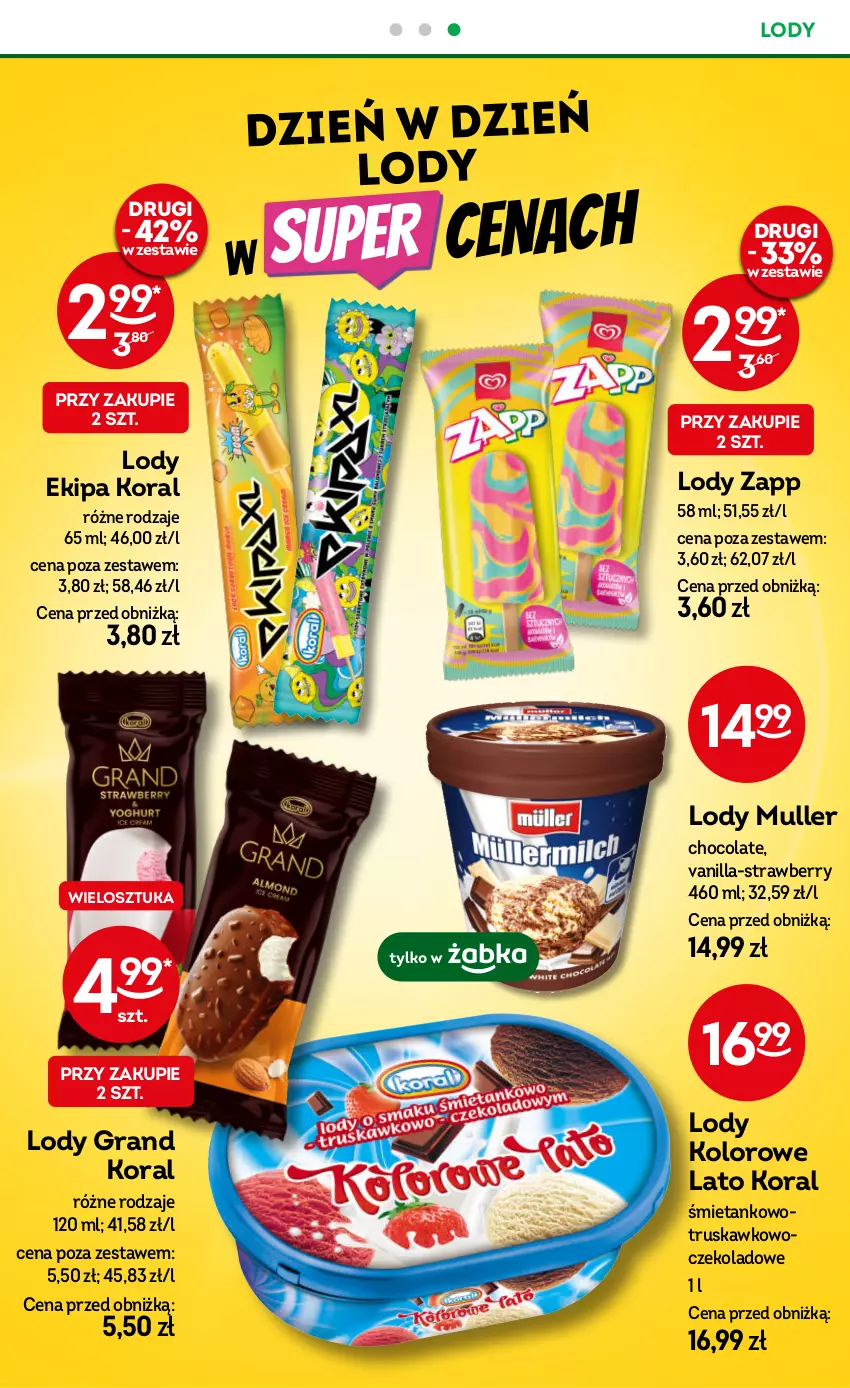 Gazetka promocyjna Żabka - ważna 04.06 do 17.06.2025 - strona 42 - produkty: Gra, Lody