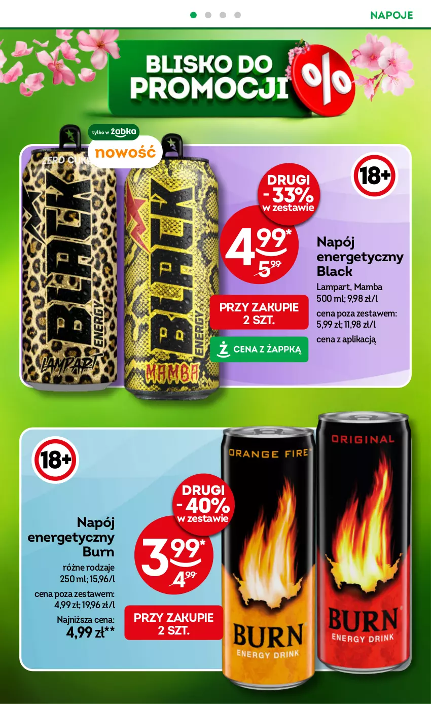 Gazetka promocyjna Żabka - ważna 04.06 do 17.06.2025 - strona 44 - produkty: Lack, Lampa, Mamba, Napój, Napój energetyczny, Napoje