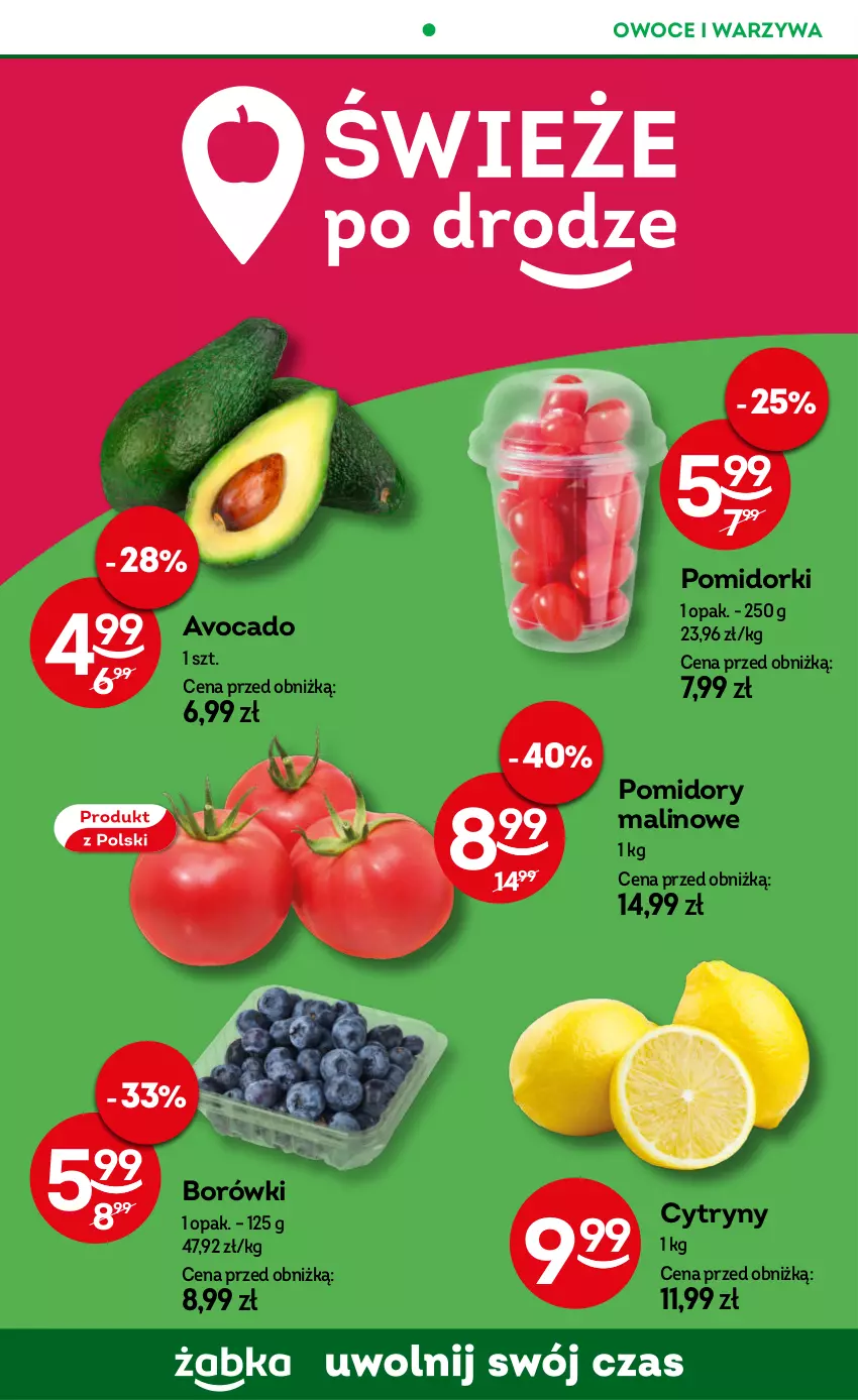 Gazetka promocyjna Żabka - ważna 04.06 do 17.06.2025 - strona 58 - produkty: Avocado, Cytryny, Owoce, Pomidorki, Pomidory, Warzywa