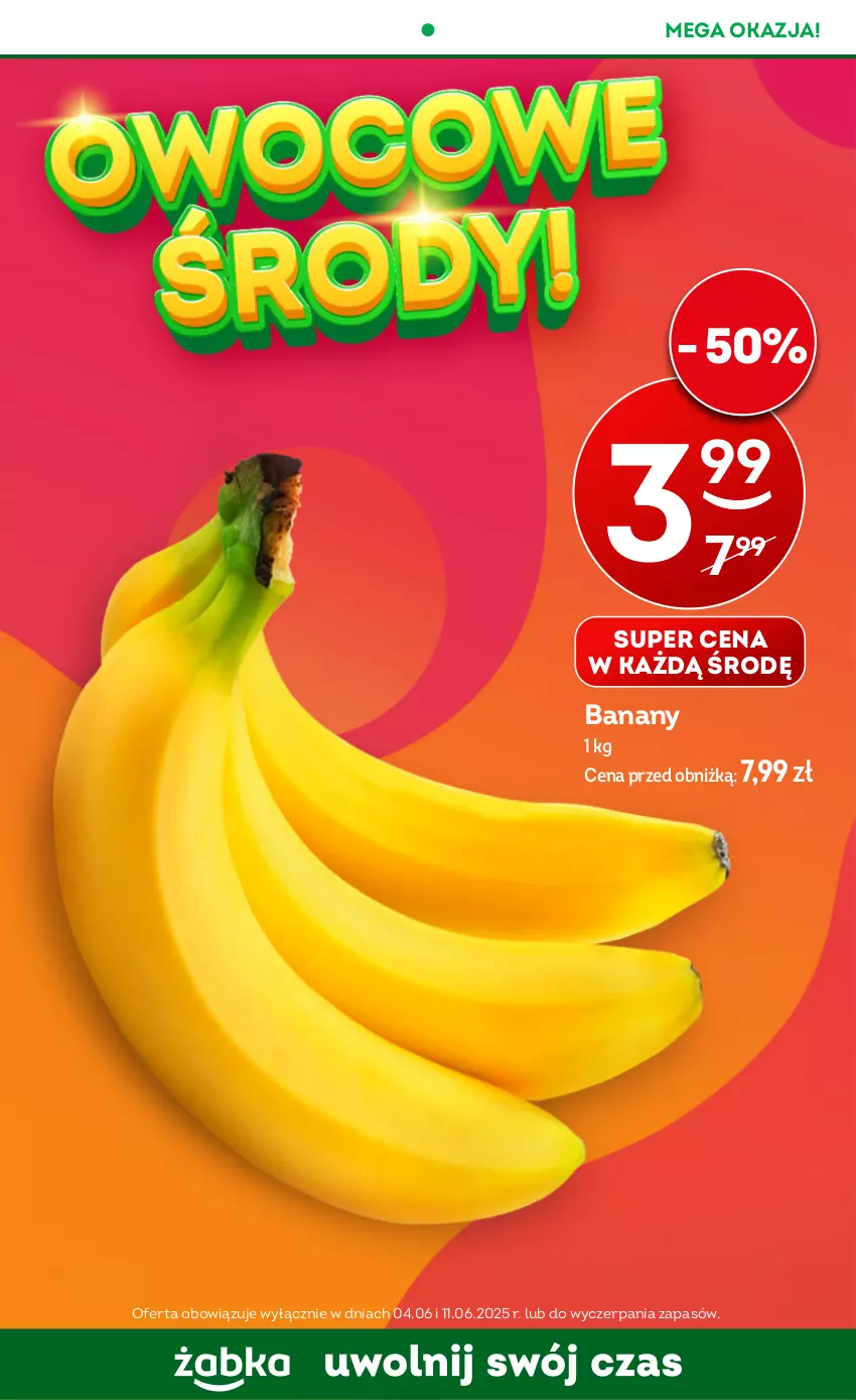 Gazetka promocyjna Żabka - ważna 04.06 do 17.06.2025 - strona 59 - produkty: Banany