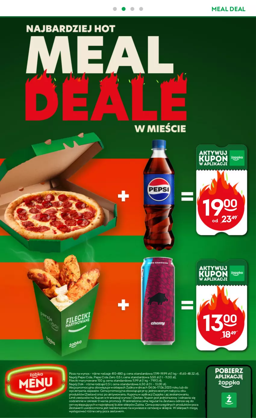 Gazetka promocyjna Żabka - ważna 04.06 do 17.06.2025 - strona 61 - produkty: Napój, Pepsi, Pizza, Tran