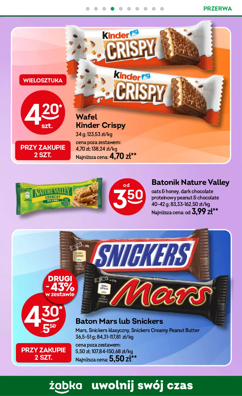 Gazetka promocyjna Żabka - ważna 04.06 do 17.06.2025 - strona 79 - produkty: Baton, Kinder, Mars, Snickers, Tonik