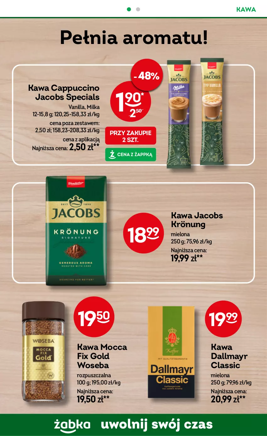 Gazetka promocyjna Żabka - ważna 04.06 do 17.06.2025 - strona 90 - produkty: Cappuccino, Dallmayr, Jacobs, Jacobs Krönung, Kawa, Milka, Mocca Fix Gold, Woseba