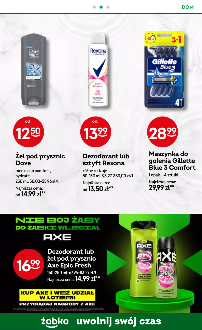 Gazetka promocyjna Żabka - ważna 04.06 do 17.06.2025 - strona 93 - produkty: Dezodorant, Dove, Gillette, Maszynka, Maszynka do golenia, Rexona, Szynka