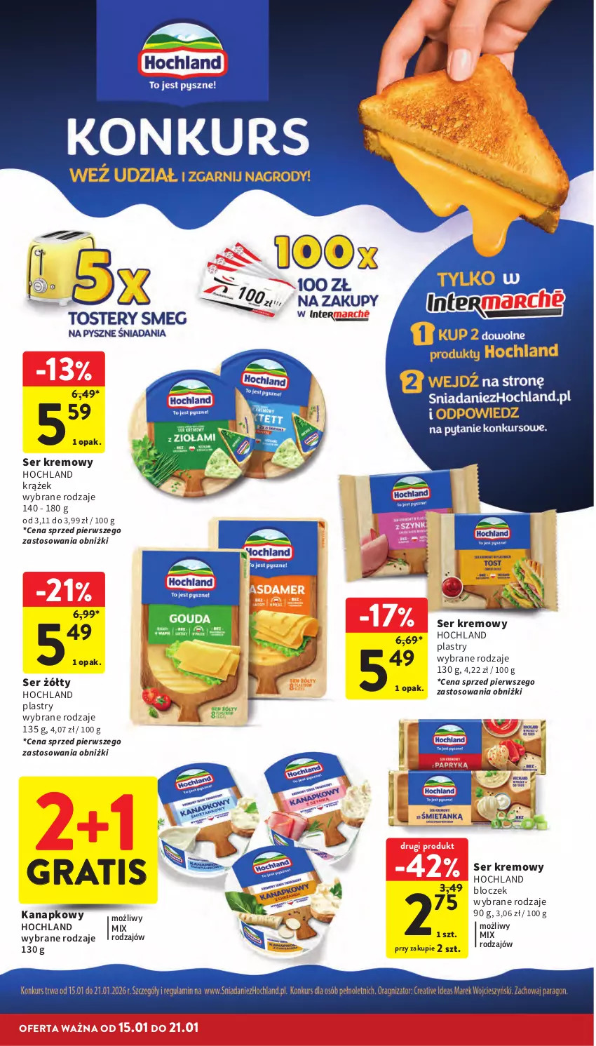 Gazetka promocyjna Intermarche - Gazetka promocyjna - ważna 15.01 do 21.01.2026 - strona 28 - produkty: Gra, Hochland, Ser