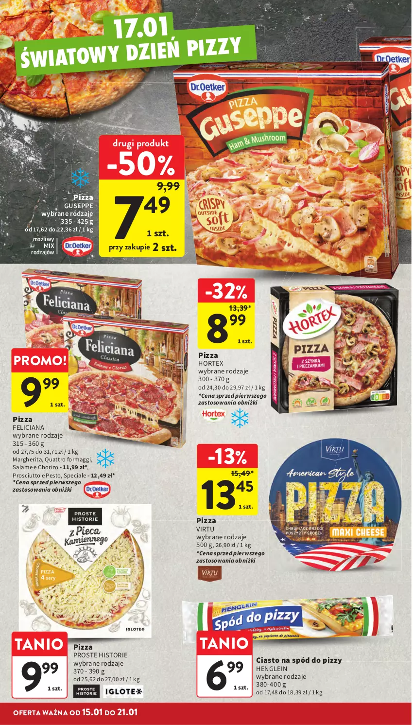 Gazetka promocyjna Intermarche - Gazetka promocyjna - ważna 15.01 do 21.01.2026 - strona 30 - produkty: Feliciana, Hortex, Maggi, Pesto, Pizza, Prosciutto, Spód do pizzy, Virtu