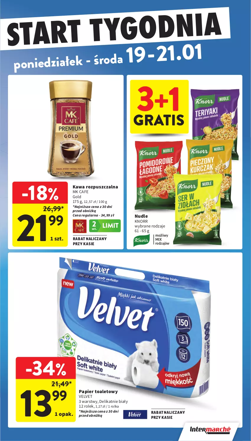 Gazetka promocyjna Intermarche - Gazetka promocyjna - ważna 15.01 do 21.01.2026 - strona 45 - produkty: Gra, Kawa, Kawa rozpuszczalna, Knorr, Papier, Papier toaletowy, Velvet