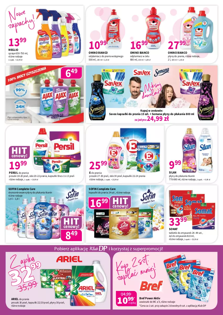 Gazetka promocyjna Drogerie Polskie - Gazetka - ważna 06.06 do 30.06.2025 - strona 8 - produkty: Ariel, Bref, Kapsułki do prania, Odplamiacz, Persil, Silan, Somat, Tablet, Zawieszki