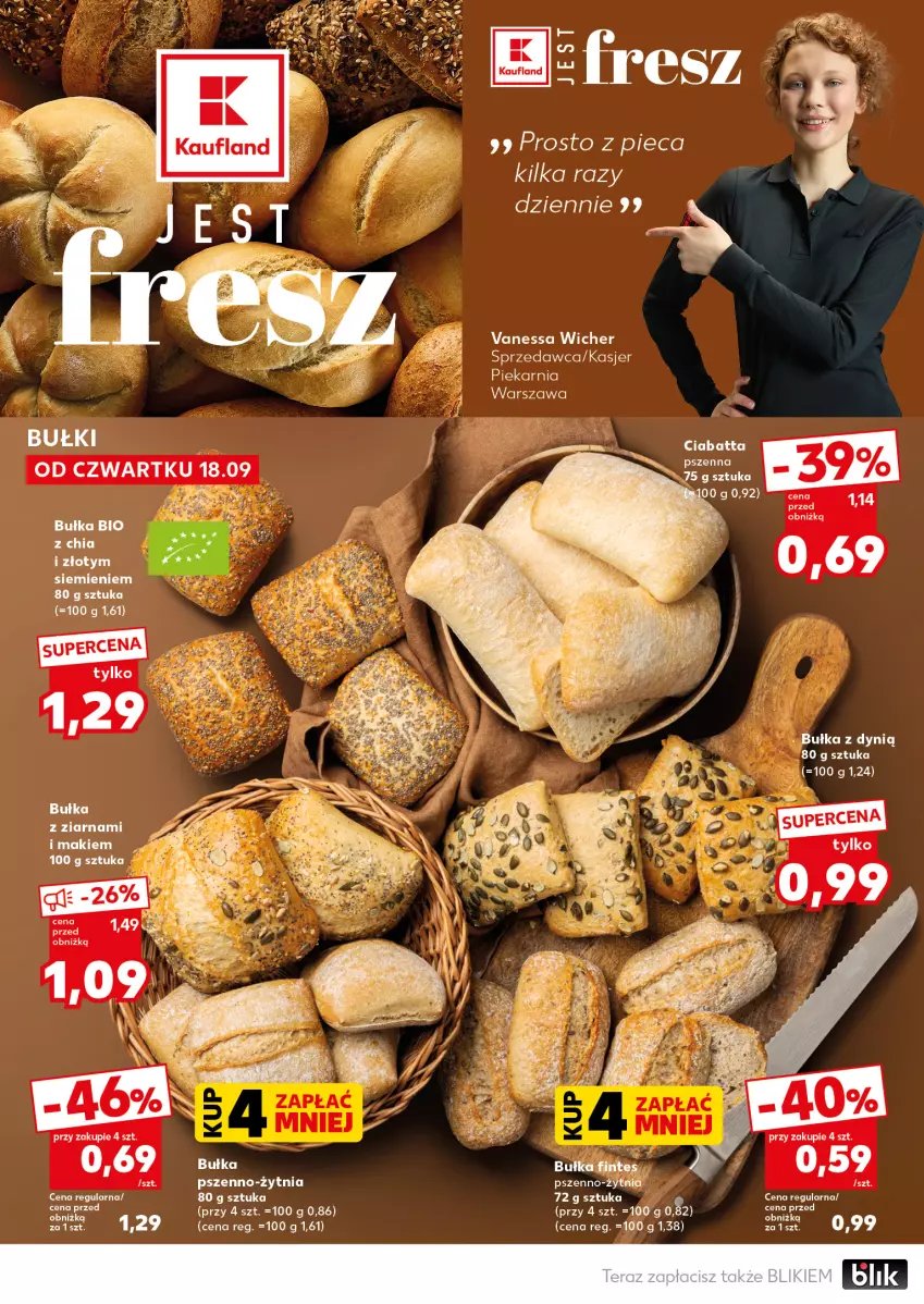 Gazetka promocyjna Kaufland - Mocny Start - ważna 22.09 do 24.09.2025 - strona 12 - produkty: Body, Bułka, Ciabatta, Dynią, Piec