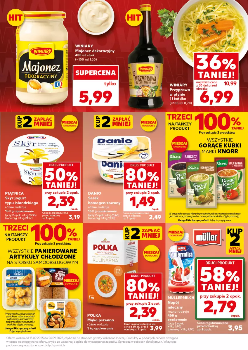 Gazetka promocyjna Kaufland - Mocny Start - ważna 22.09 do 24.09.2025 - strona 7 - produkty: Knorr, Majonez, Por, Waga, Winiary