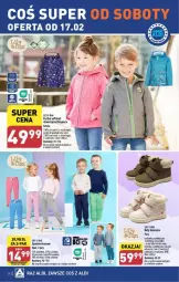 Gazetka promocyjna Aldi - Gazetka - ważna od 17.02 do 17.02.2024 - strona 28 - produkty: Buty, Kurtka, Dres, Wełna, Kurtka softshell, Dzieci, Spodnie, Spodnie dresowe