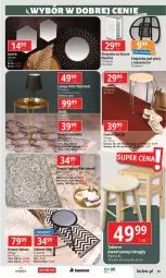 Gazetka promocyjna E Leclerc - Gazetka - ważna od 20.04 do 20.04.2024 - strona 19 - produkty: Masażer, Taboret, Krzesło, Lampa, Dywan