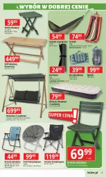 Gazetka promocyjna E Leclerc - Gazetka - ważna od 20.04 do 20.04.2024 - strona 7 - produkty: Hama, Krzesło składane, Por, Koc, Huśtawka, Stolik, Stół, Materac, Tera, Saska, Karimata, Krzesło, Fotel