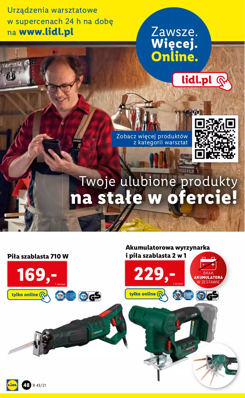 Gazetka promocyjna Lidl - GAZETKA - ważna 25.10 do 31.10.2021 - strona 48 - produkty: Akumulator, Wyrzynarka