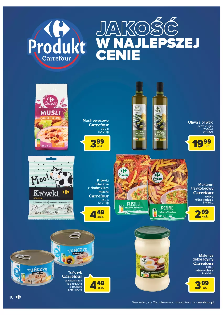 Gazetka promocyjna Carrefour - Gazetka Carrefour - ważna 08.02 do 28.02.2022 - strona 10 - produkty: Gin, Kawa, Majonez, Makaron, Mus, Oliwa z oliwek