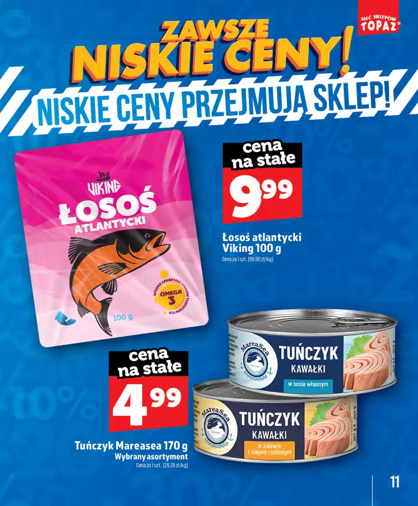 Gazetka promocyjna Topaz - Gazetka - ważna 28.05 do 31.08.2026 - strona 11 - produkty: Tuńczyk