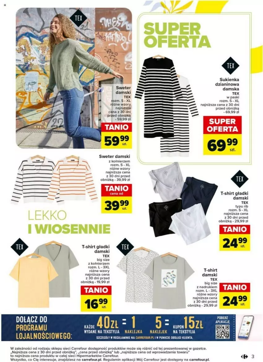 Gazetka promocyjna Carrefour - ważna 02.04 do 13.04.2024 - strona 22 - produkty: Cynk, Gra, Klej, Sukienka, Sweter, T-shirt