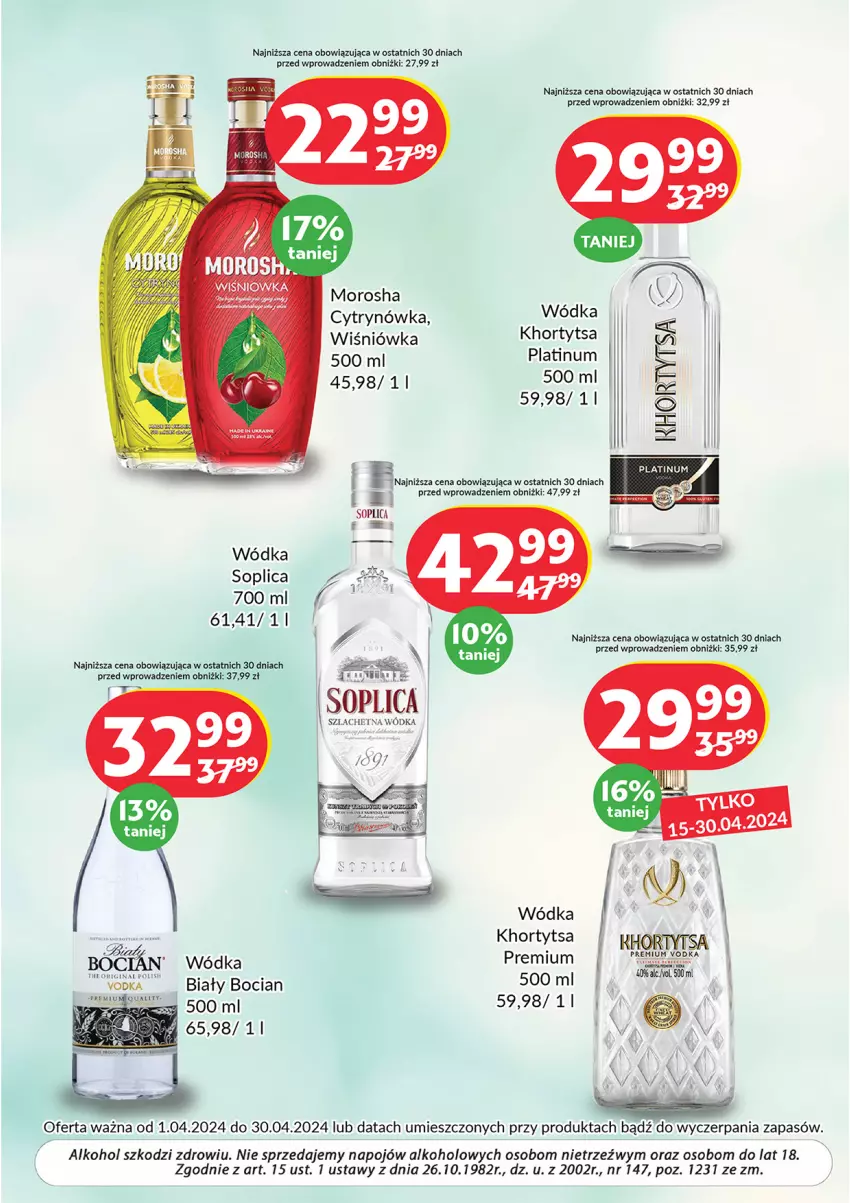 Gazetka promocyjna Prim Market - ważna 01.04 do 30.04.2024 - strona 4 - produkty: Biały Bocian, Gin, Soplica, Wódka