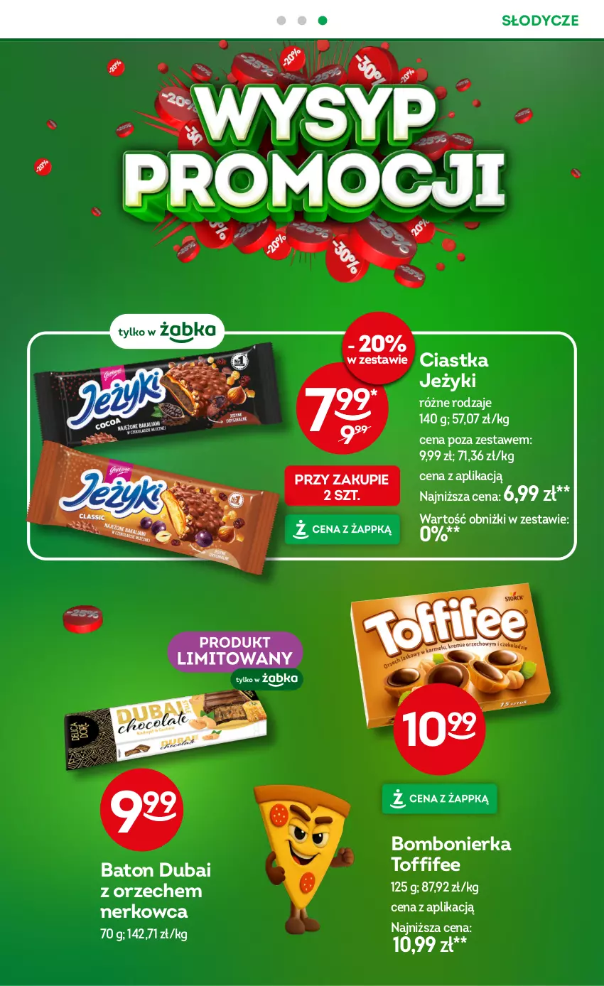 Gazetka promocyjna Żabka - ważna 23.09 do 15.12.2025 - strona 20 - produkty: Baton, Ciastka, Jeżyki, Toffifee