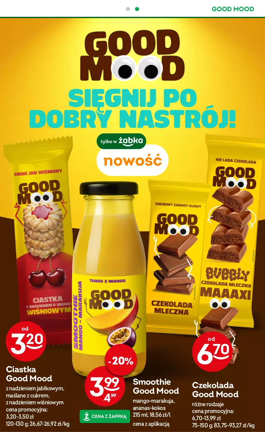 Gazetka promocyjna Żabka - ważna 23.09 do 15.12.2025 - strona 23 - produkty: Ananas, Ciastka, Czekolada, Kokos, Mango, Smoothie