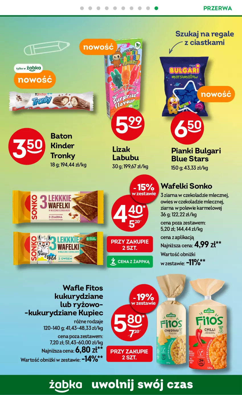 Gazetka promocyjna Żabka - ważna 23.09 do 15.12.2025 - strona 57 - produkty: Baton, Ciastka, Kinder, Kupiec, LG, Piec, Ryż, Sonko, Wafle