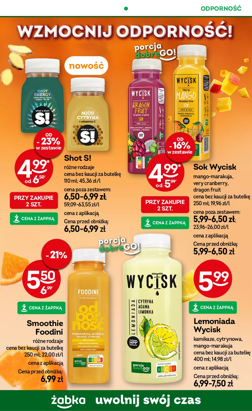 Gazetka promocyjna Żabka - ważna 23.09 do 15.12.2025 - strona 58 - produkty: Lemoniada, Mango, Por, Smoothie, Sok