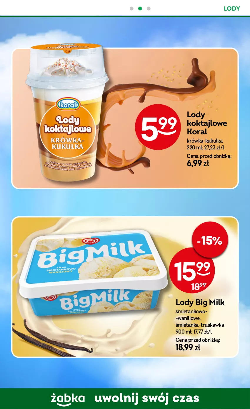 Gazetka promocyjna Żabka - ważna 23.09 do 15.12.2025 - strona 68 - produkty: Big Milk, Lody