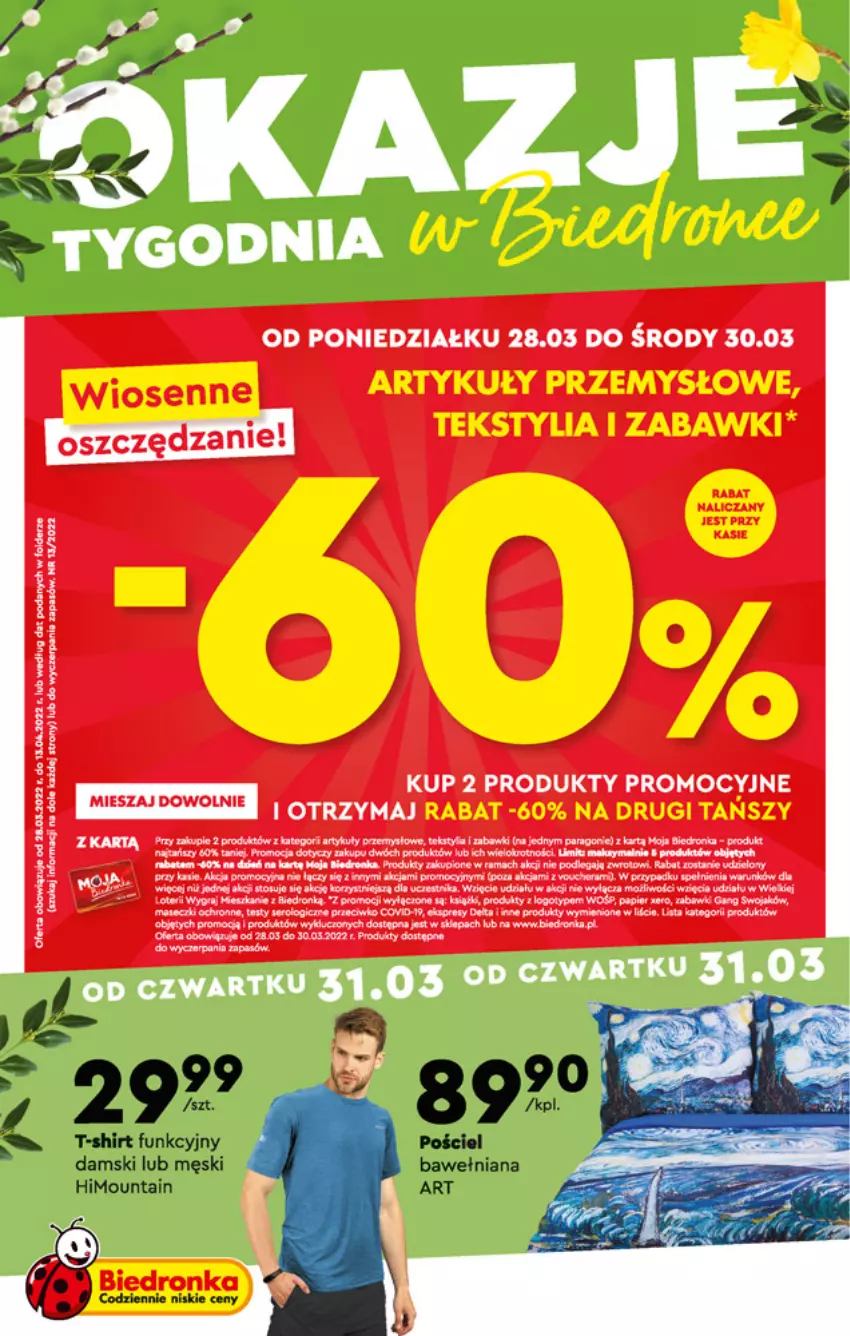 Gazetka promocyjna Biedronka - Okazje tygodnia - ważna 28.03 do 13.04.2022 - strona 1 - produkty: Fa, Gra, Parka, Rama