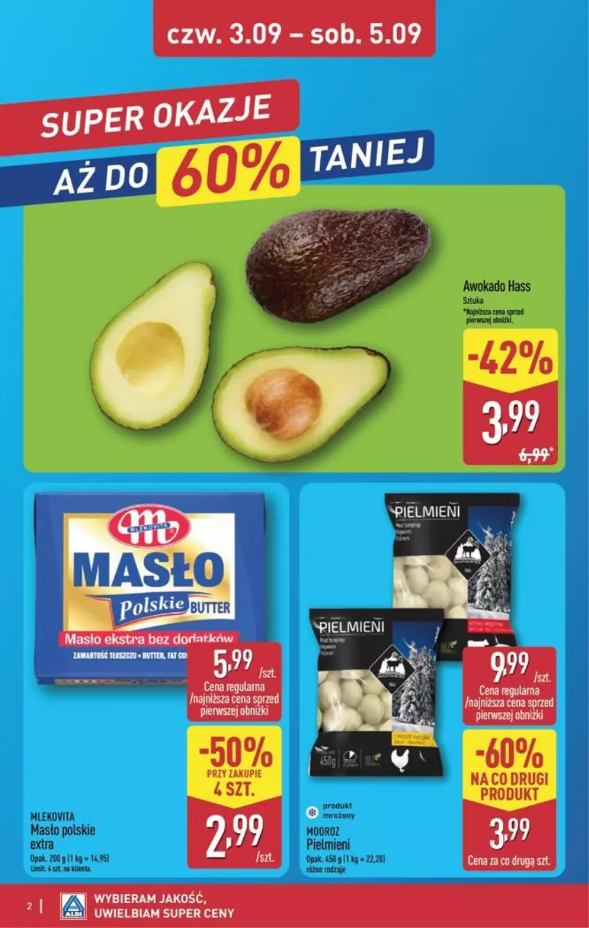 Gazetka promocyjna Aldi - Oferta weekendowa - ważna 03.09 do 05.09.2026 - strona 2 - produkty: Masło, Mleko, Wagi