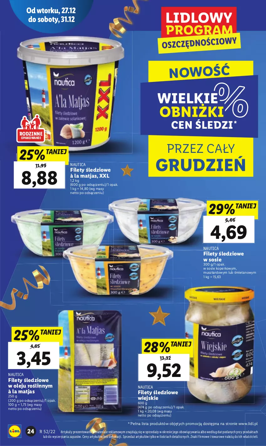 Gazetka promocyjna Lidl - GAZETKA - ważna 27.12 do 28.12.2022 - strona 26 - produkty: Matjas, Mus, Olej, Sos