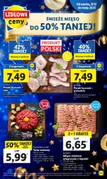 Gazetka promocyjna Lidl - GAZETKA - Gazetka - ważna od 28.12 do 28.12.2022 - strona 21 - produkty: Kurczak, Mięso mielone, Sok, Gra, Sokołów, Tatar wołowy, Mięso