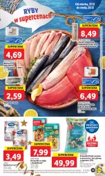 Gazetka promocyjna Lidl - GAZETKA - Gazetka - ważna od 28.12 do 28.12.2022 - strona 27 - produkty: Polędwica, Tusz, Krewetki, Mintaj, Dorsz, Lazur, Olej, Surimi, Lisner