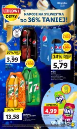 Gazetka promocyjna Lidl - GAZETKA - Gazetka - ważna od 28.12 do 28.12.2022 - strona 33 - produkty: Por, 7up, Pepsi max, Mirinda, Kiwi, Napoje, Pepsi, Fanta, Fa