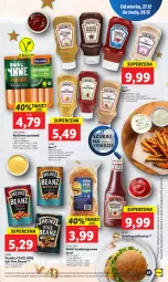 Gazetka promocyjna Lidl - GAZETKA - Gazetka - ważna od 28.12 do 28.12.2022 - strona 53 - produkty: Ketchup, Sos, Hot dog, Parówki, Hamburger, Salsa, Tarczyński, Burger, Mango, Heinz, Fa