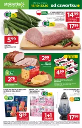 Gazetka promocyjna Stokrotka - Market - Gazetka - ważna od 22.10 do 22.10.2025 - strona 1 - produkty: Krakus, Warzywa, Ser, Gra, Papier, Papier toaletowy, Szynka, Schab wieprzowy, Edam, Znicz, Foxy, Owoce, Masło, Mięso