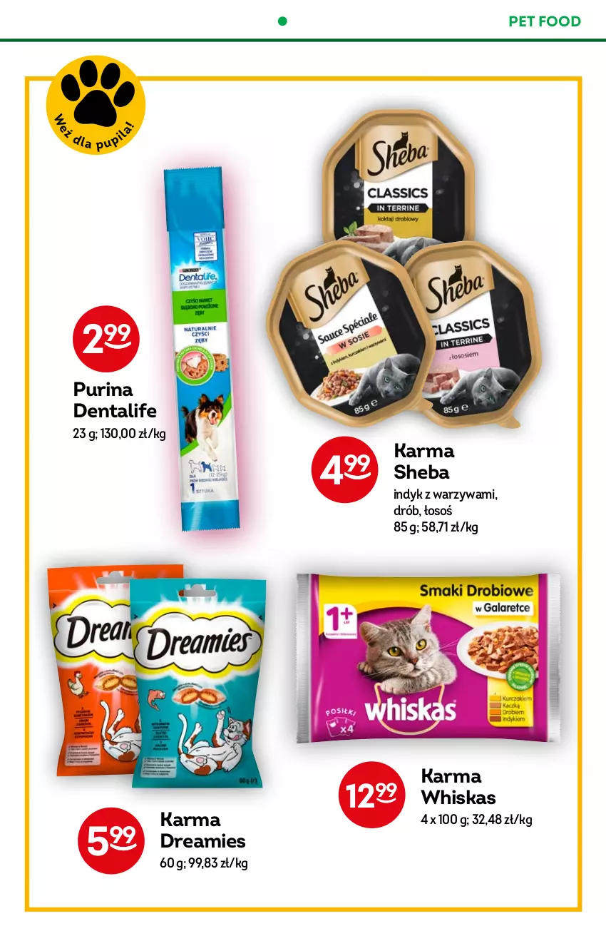 Gazetka promocyjna Żabka - ważna 31.08 do 06.09.2022 - strona 52 - produkty: Drób, Pur, Purina, Sheba, Warzywa, Whiskas