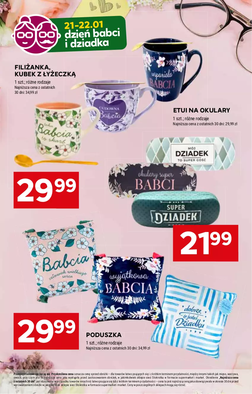 Gazetka promocyjna Stokrotka - Market Opole/Radom - ważna 09.01 do 15.01.2025 - strona 17 - produkty: Filiżanka, Kubek, Mięso, Owoce, Poduszka, Warzywa