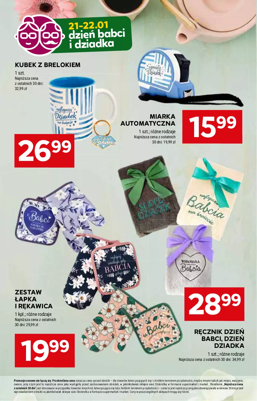 Gazetka promocyjna Stokrotka - Market Opole/Radom - ważna 09.01 do 15.01.2025 - strona 18 - produkty: Kubek, Miarka, Mięso, Owoce, Ręcznik, Warzywa