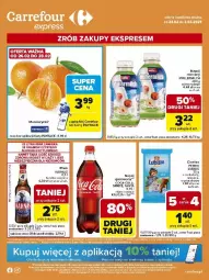 Gazetka promocyjna Carrefour - Gazetka Express - Gazetka - ważna od 02.03 do 02.03.2026 - strona 1 - produkty: Piwa, Piwo, Piec, Mandarynki, Lubisie, Gra, Coca-Cola, Napój gazowany, Fanta, Sprite, Harnaś, Napój, Miecz, Fa