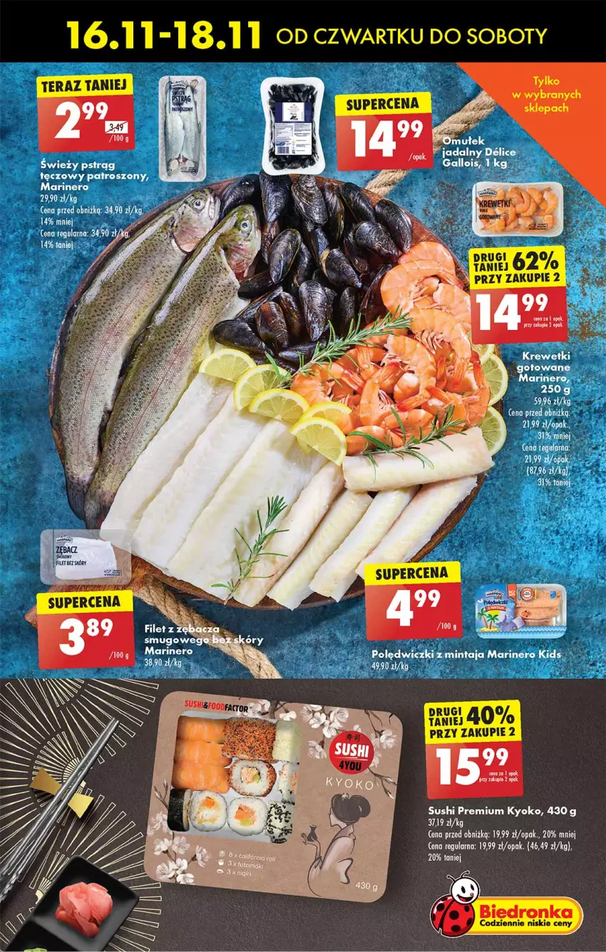 Gazetka promocyjna Biedronka - Od czwartku - ważna 16.11 do 22.11.2023 - strona 25 - produkty: Fa, Sushi, Tera