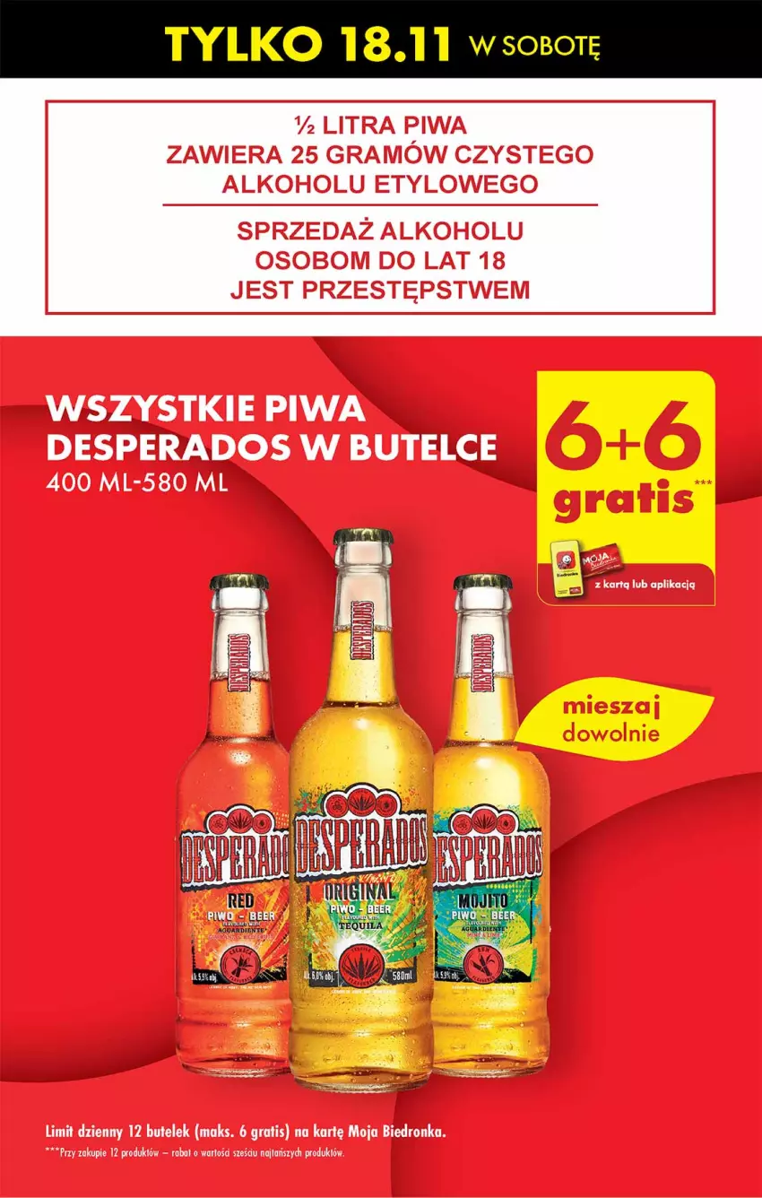 Gazetka promocyjna Biedronka - Od czwartku - ważna 16.11 do 22.11.2023 - strona 5 - produkty: Desperados, Gra, Piwa