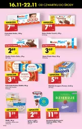 Gazetka promocyjna Biedronka - Od czwartku - Gazetka - ważna od 22.11 do 22.11.2023 - strona 46 - produkty: Ryż, Wafelek, Wafle, Lody, Czekolada, Baton, Knoppers, Kinder, Milka, Monte