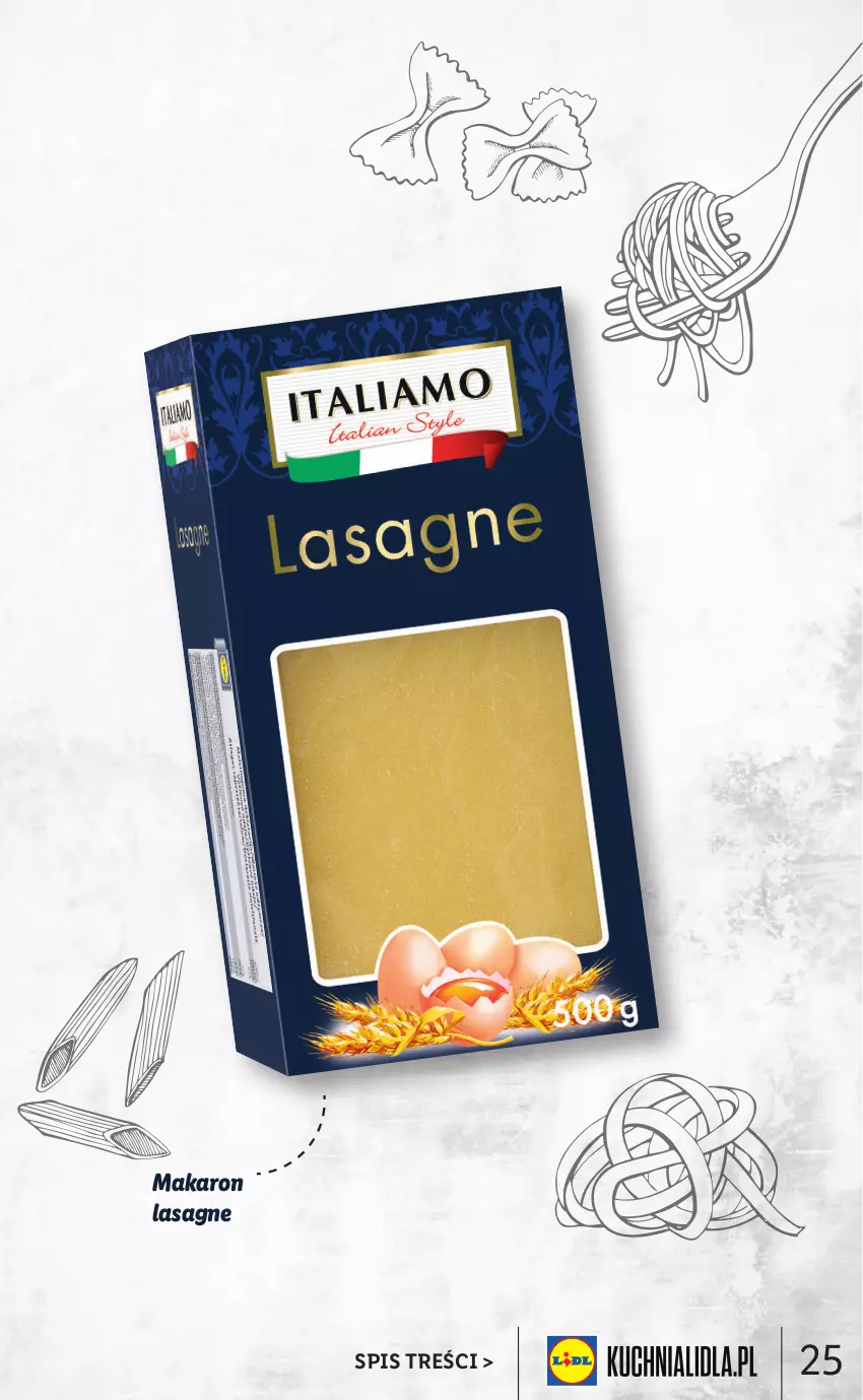 Gazetka promocyjna Lidl - KATALOG ITALIAMO - ważna 07.02 do 12.02.2022 - strona 25 - produkty: Lasagne, Makaron